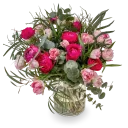 bouquet with tulips and ranunculus